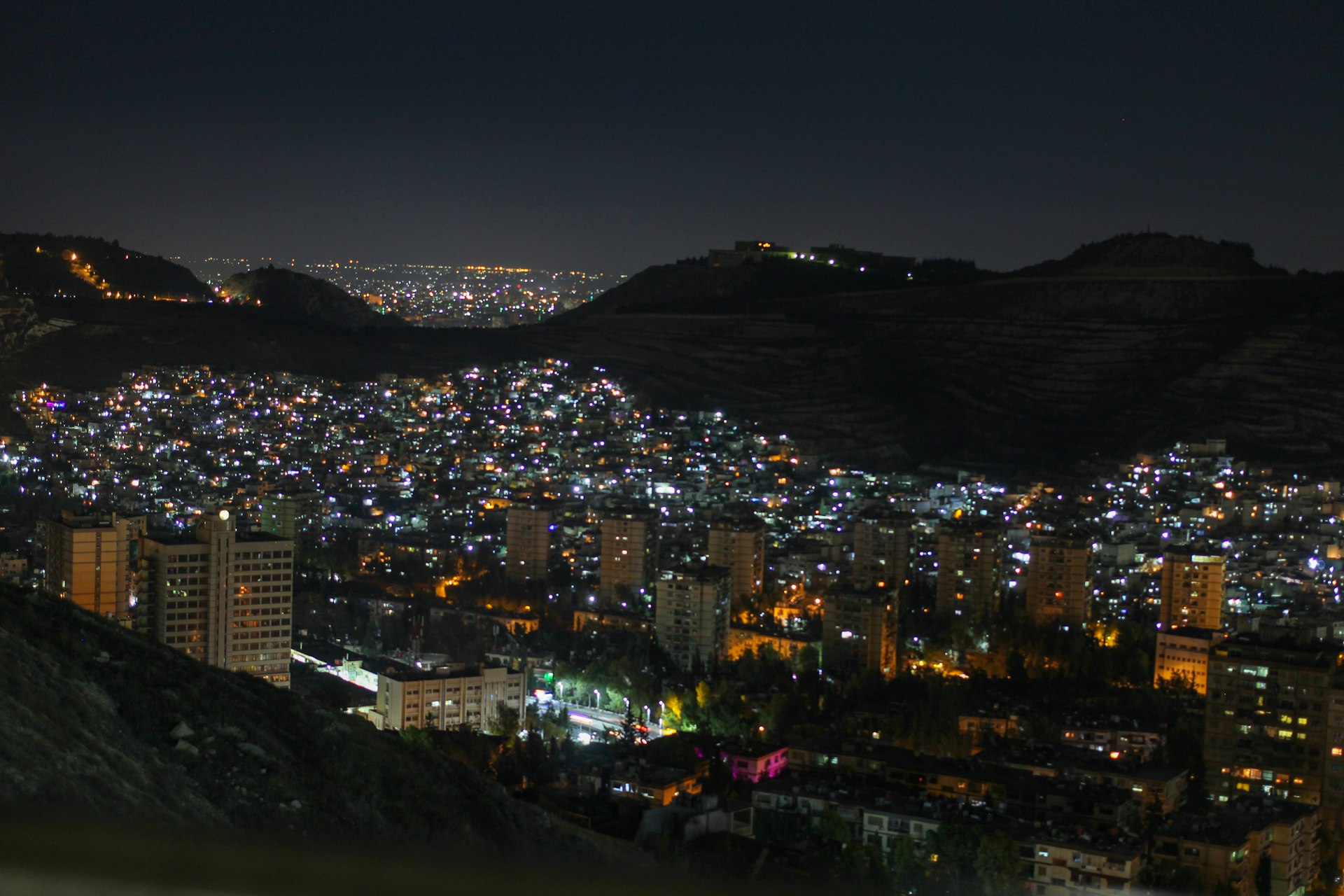 bird's eye view photography of city lights